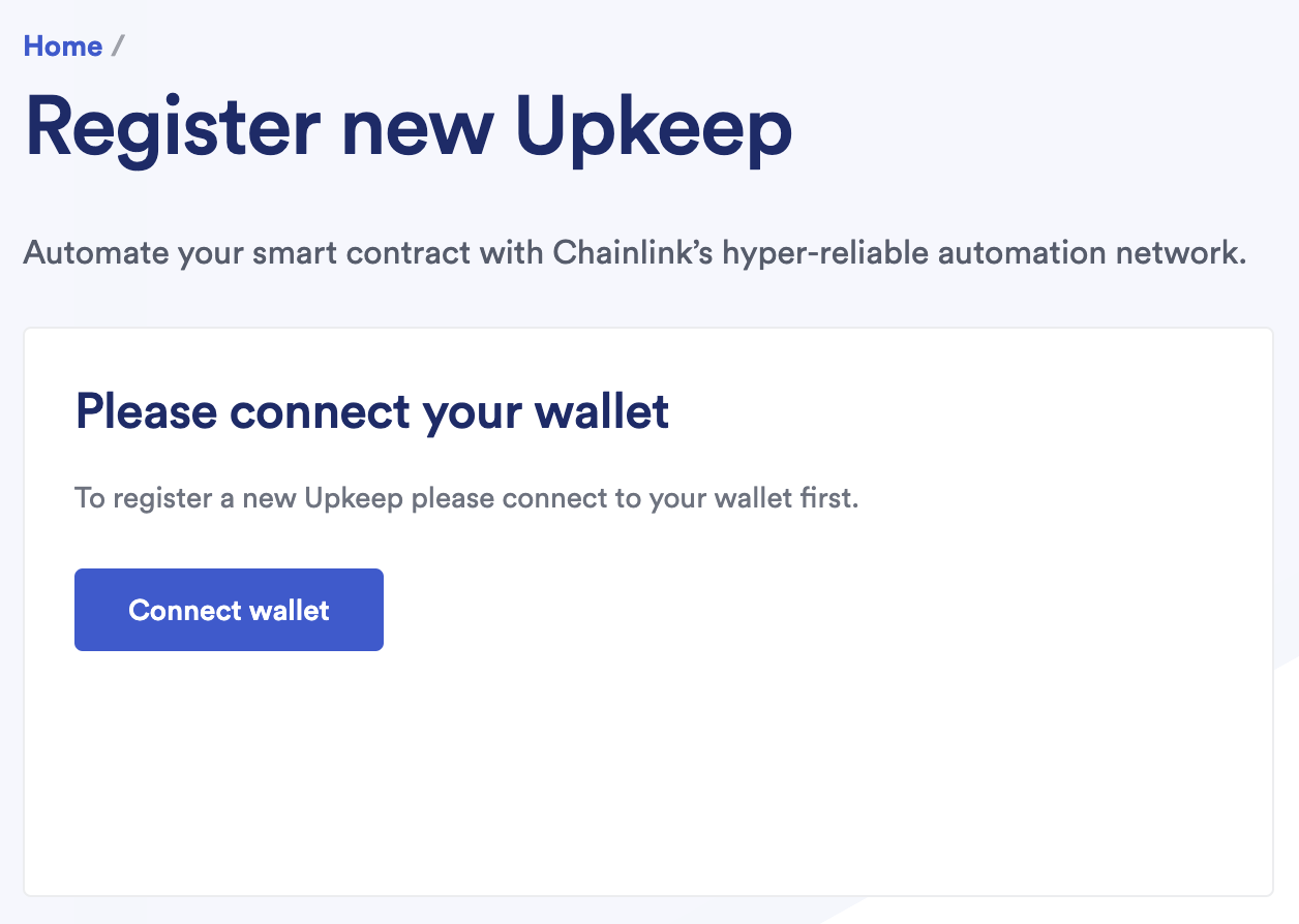 Automation Connect Wallet